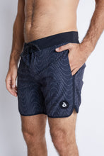 Cargar imagen en el visor de la galería, Ropa de Baño para Hombre Dunkelvolk BOARDSHORT OLAS PUNTO 16" BLK