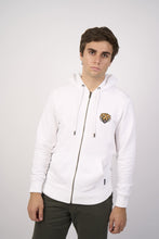 Cargar imagen en el visor de la galería, Polera para Hombre Dunkelvolk CON ZIP ESPIRITU THE TIGER FT WHT