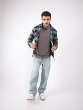Cargar imagen en el visor de la galería, Camisa para Hombre DUNKELVOLK FLANNEL KURT FLANNEL BLK DUNKELVOLK