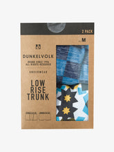 Cargar imagen en el visor de la galería, Pack de Boxers para Hombre Dunkelvolk LOW RISE TRUNKS FLOYD-HISTORY MUL-AZU