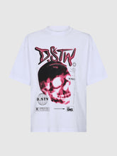 Cargar imagen en el visor de la galería, Polo para Hombre Dunkelvolk OVERSIZE GRAPHIC RED SKULL WHT