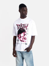 Cargar imagen en el visor de la galería, Polo para Hombre Dunkelvolk OVERSIZE GRAPHIC RED SKULL WHT