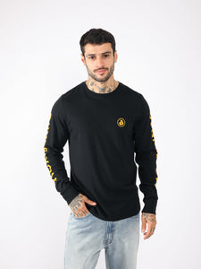 Polo para Hombre Dunkelvolk CLASSIC NEW LOGO ARMS LS BLK