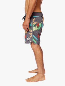 Ropa de Baño para Hombre Dunkelvolk BOARDSHORT ALOHA 16" BLK