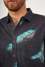 Cargar imagen en el visor de la galería, Camisa para Hombre DUNKELVOLK HAWAIIAN TROPICAL BLK
