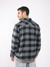 Cargar imagen en el visor de la galería, Camisa para Hombre DUNKELVOLK FLANNEL KURT FLANNEL BLK
