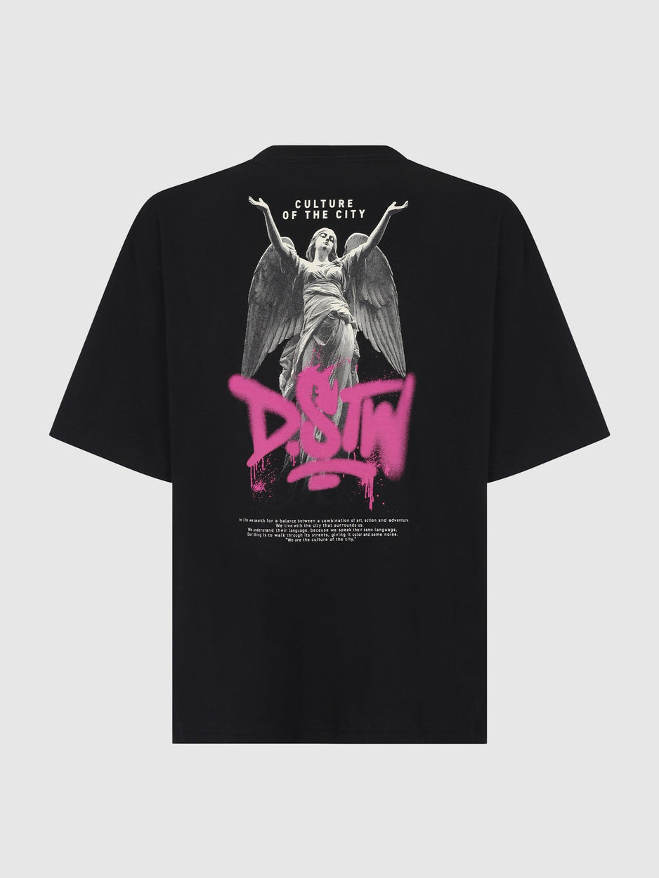 Polo para Hombre Dunkelvolk OVERSIZE GRAPHIC HOLY DSTW BLK DUNKELVOLK