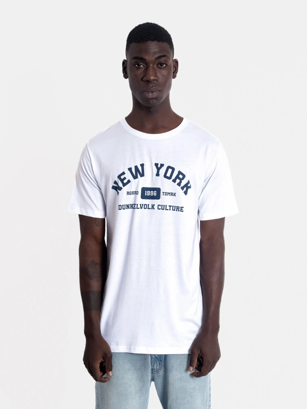 Polo para Hombre Dunkelvolk URBAN NYC TEE WHT