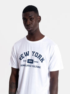 Polo para Hombre Dunkelvolk URBAN NYC TEE WHT