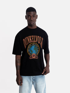 Polo para Hombre Dunkelvolk OVERSIZE GRAPHIC DSTW WORLDWIDE BLK