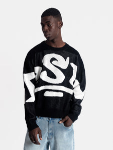 Chompa para Hombre Dunkelvolk URBAN DSTW KNIT LOGO BLK